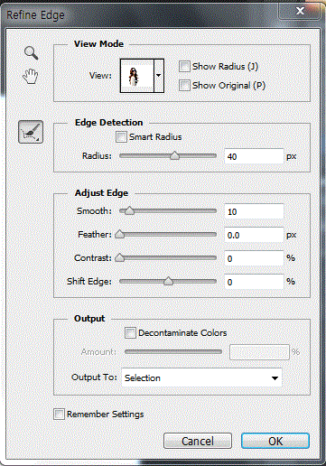 refine edge